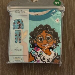 Disney Encanto Girls 2-Piece Pajama Set - Teal Floral